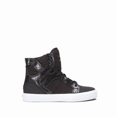 Gyerek Supra SKYTOP Magasszárú Cipő HU830641 Fekete/Fehér